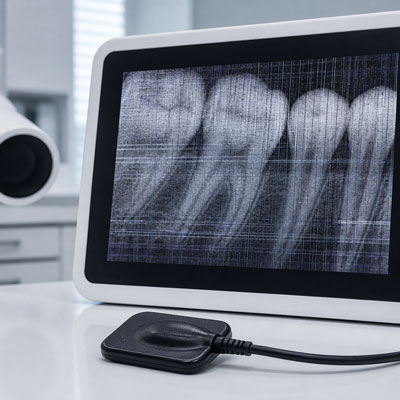 Dental imaging sensor fault diagnosis and repair