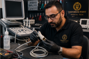Ultrasound probe inspection and maintenance