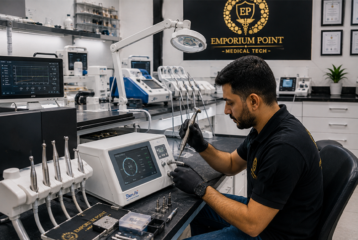 Dental equipment calibration process