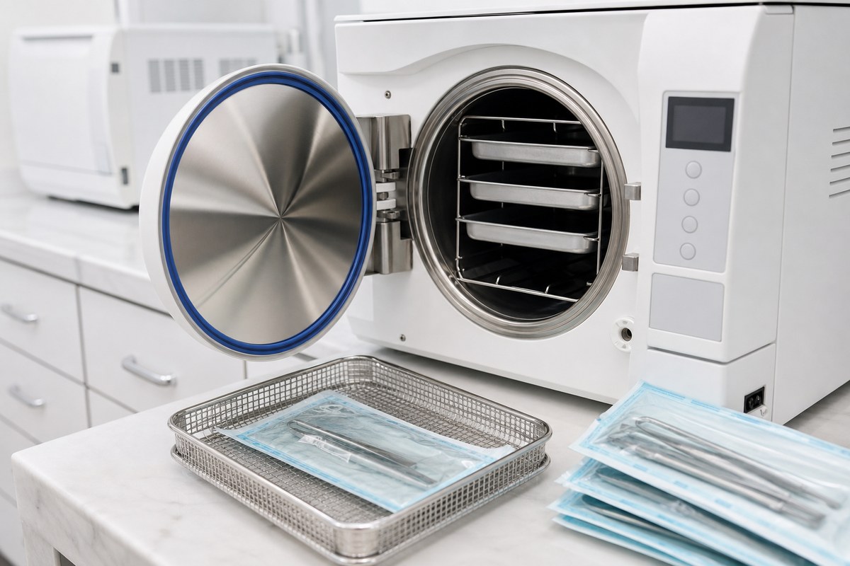 Dental autoclave maintenance and sterilizer check