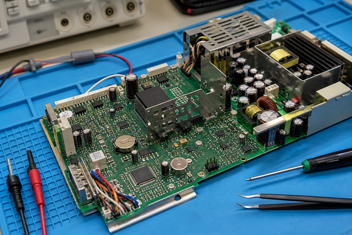 Patient monitor control board inspection
