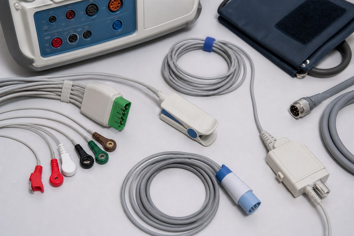 Patient monitor cables and sensors inspection